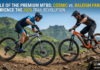 Cosmic and Raleigh Fantom premium mountain bikes compared on rugged off-road trails in Pune and Maharashtra.