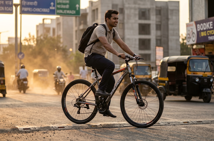 Suncross bicycle designed for daily commuting with lightweight frame, smooth gear shifting, and durable city performance.