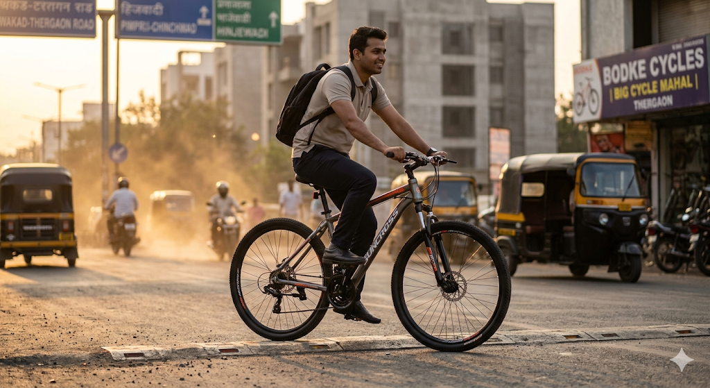 Suncross bicycle designed for daily commuting with lightweight frame, smooth gear shifting, and durable city performance.